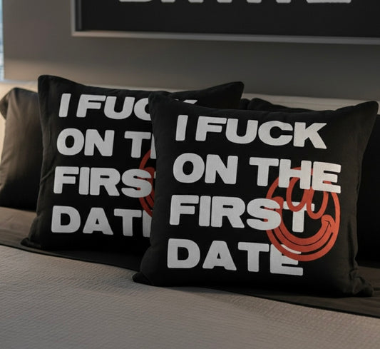 FIRST DATE PILLOW COVERS (Set of 2)